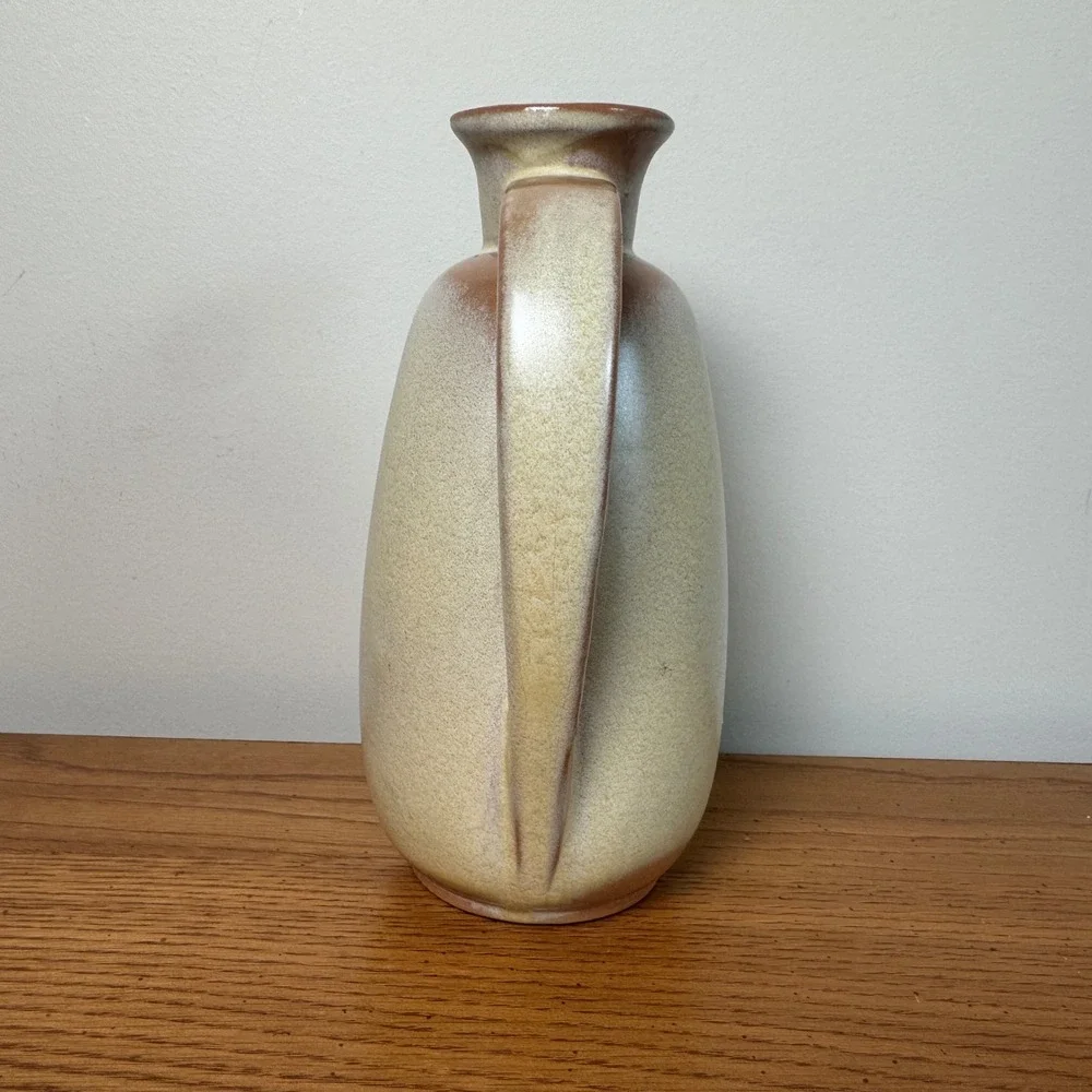 Vintage‎ Frankoma Pottery Pitcher 835 Beige Brown Glaze Ceramic Jug